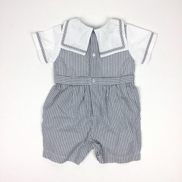 Carriage Boutiques Nautical Romper 9 Months - Picture 6 of 7